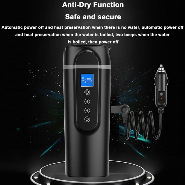 SUITU HQ-3900 24V/12V Car/Truck Heated Coffee Mug Smart Mug,Spec: Small Screen Black - Heating Cups by SUITU | Online Shopping UK | buy2fix