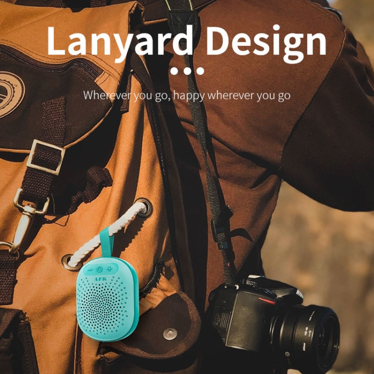 AFK BT-513 TWS Mini Portable RGB Light Bluetooth Speaker 3D Sound Effect Waterproof Bluetooth Audio(Green) by AFK