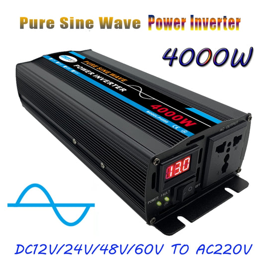4000W (Actual 800W) 24V to 220V High Power Car Sine Wave Inverter Power Converter - Pure Sine Wave by buy2fix | Online Shopping UK | buy2fix