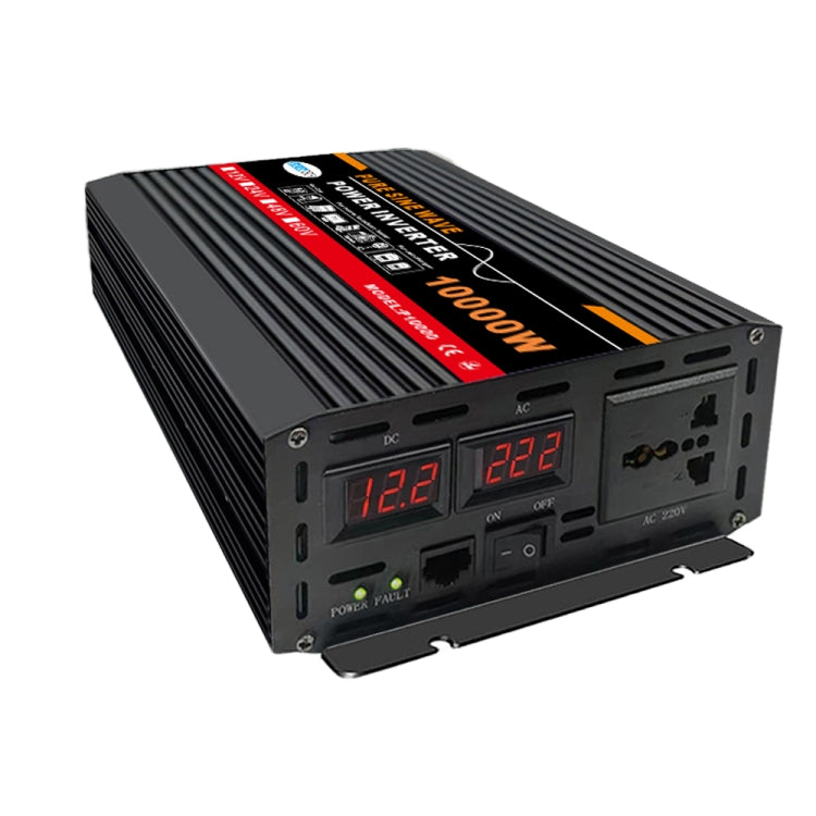 10000W (Actual 1500W) 12V to 220V High Power Car Sine Wave Inverter Power Converter - Pure Sine Wave by buy2fix | Online Shopping UK | buy2fix