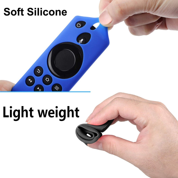 For Amazon Fire TV Stick 4K 2nd Remote Control Anti-Fall Silicone Protective Case(Blue) - Remote Control Covers by buy2fix | Online Shopping UK | buy2fix