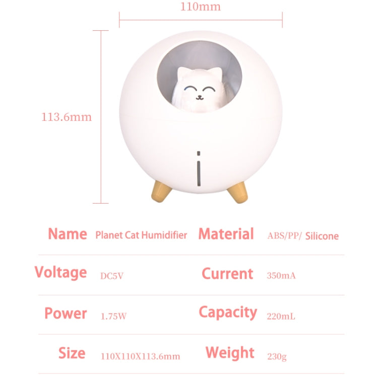 WT-TX5 USB Direct Insert Version Humidifier Mini Planet Cat Desktop Purifier(Green) by buy2fix