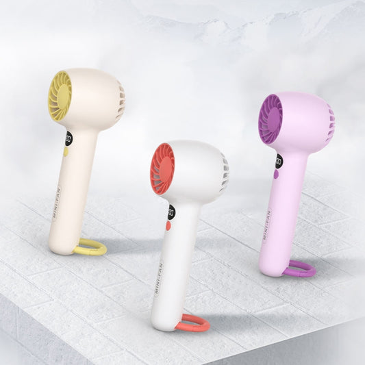 F2302 Handheld Portable Mini USB Office Student Fan with Hook(White) by buy2fix