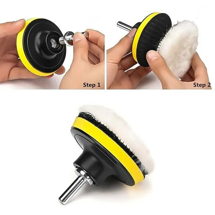 25 In 1 3 Inch Polishing Waxing Pad Sponge Buffing Kit - Polishing Machine & Accessories by buy2fix | Online Shopping UK | buy2fix