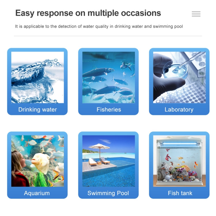 50pcs PH075 6 In 1 Residual Chlorine PH Water Quality Detector PH Test Paper, Package Random Delivery - Air & Water Quality Tester by buy2fix | Online Shopping UK | buy2fix