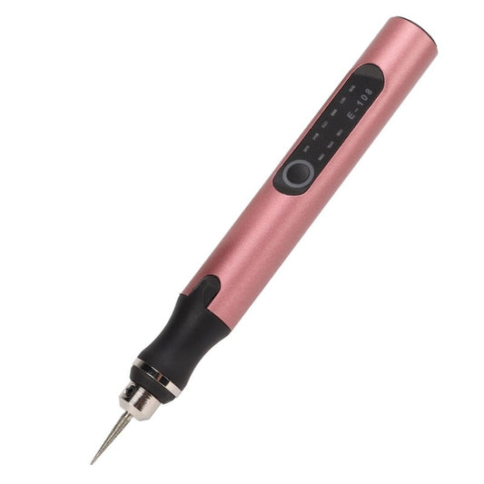 E108 59pcs/set Wireless Portable USB Rechargeable Mini Electric Drill Pen(Rose Gold) by buy2fix