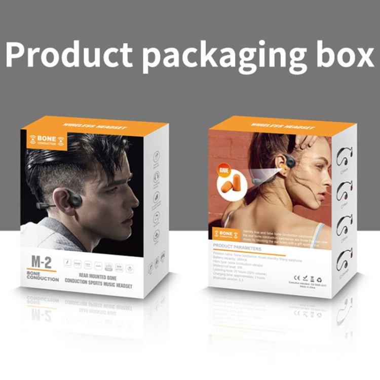 M2 Bone Conduction Earphones Running Stereo To Ear Bluetooth Earphones(Black + Red) by buy2fix