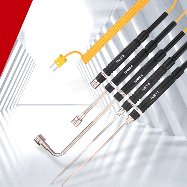 TASI TB601-4 Elbow Surface Thermocouple K-Type Probe Use With Thermometer by TASI