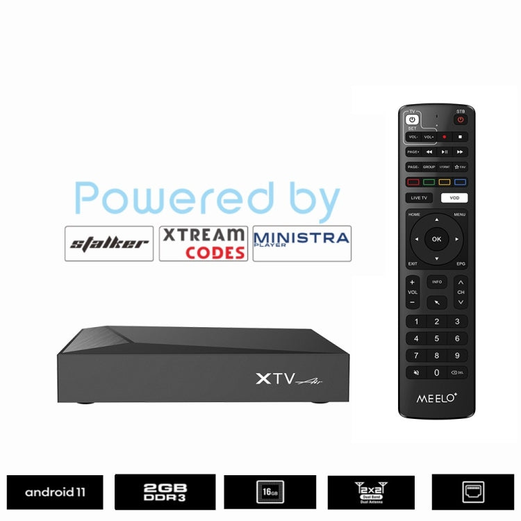 XTV Air 2GB+16GB Infrared Remote Version Mini HD 4K Android TV Network Set-Top Box Amlogic S905w2 Quad Core(AU Plug) by buy2fix