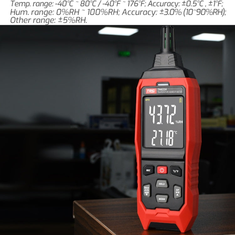 TASI TA622A Temperature Humidity Meter Digital Dew Point Thermometer - Thermostat & Thermometer by TASI | Online Shopping UK | buy2fix