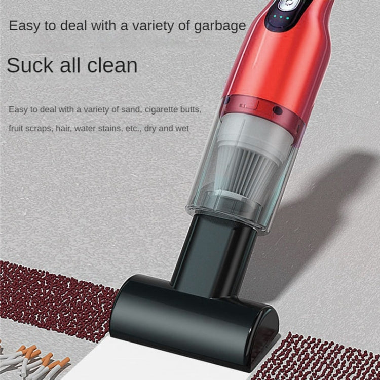 4 In 1 12000pa Wireless Mini Handheld Car Vacuum Cleaner Mite Remover(Red) - Vacuum Cleaner by buy2fix | Online Shopping UK | buy2fix