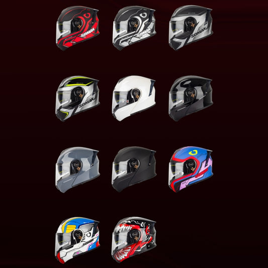 SOMAN Racing Motorcycle Double Lens Riding Safety Helmet, Size: XXL(Mobile Suit) by SOMAN