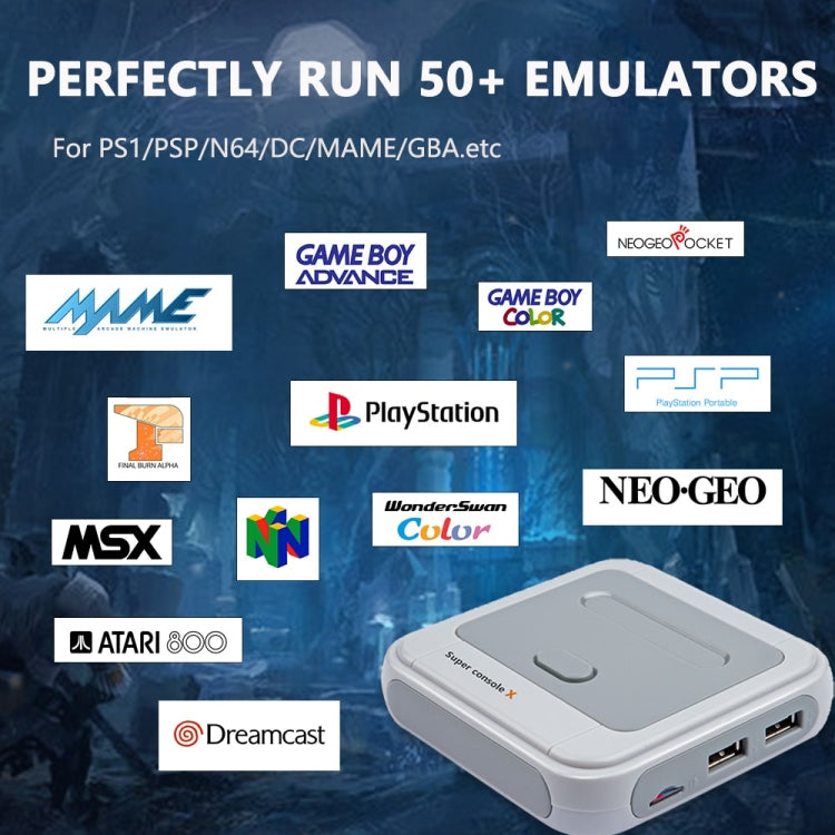 Super Console X 256G 50000+ Games Wireless 4K HD 3D Double Game Console Box, AU Plug by buy2fix