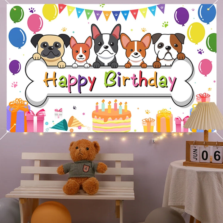 180x90cm Animal Birthday Theme Backdrop Cloth Party Decoration(2023SRB95) by buy2fix