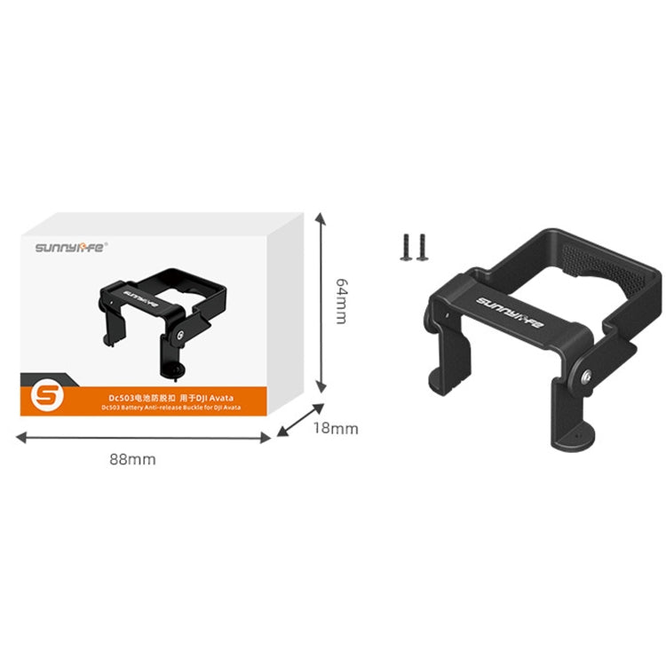 Sunnylife AT-DC503 For DJI Avata Battery Anti-Release Buckle Anti-Loose Falling Folding Buckle(Black) - Other by Sunnylife | Online Shopping UK | buy2fix