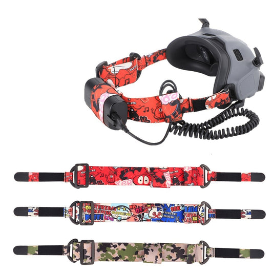 Sunnylife TD487 For DJI Avata / FPV Goggles V2 Color Headband Fixed Elastic Strap(Camouflage) by Sunnylife