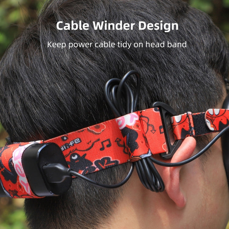 Sunnylife TD487 For DJI Avata / FPV Goggles V2 Color Headband Fixed Elastic Strap(Graffiti) by Sunnylife