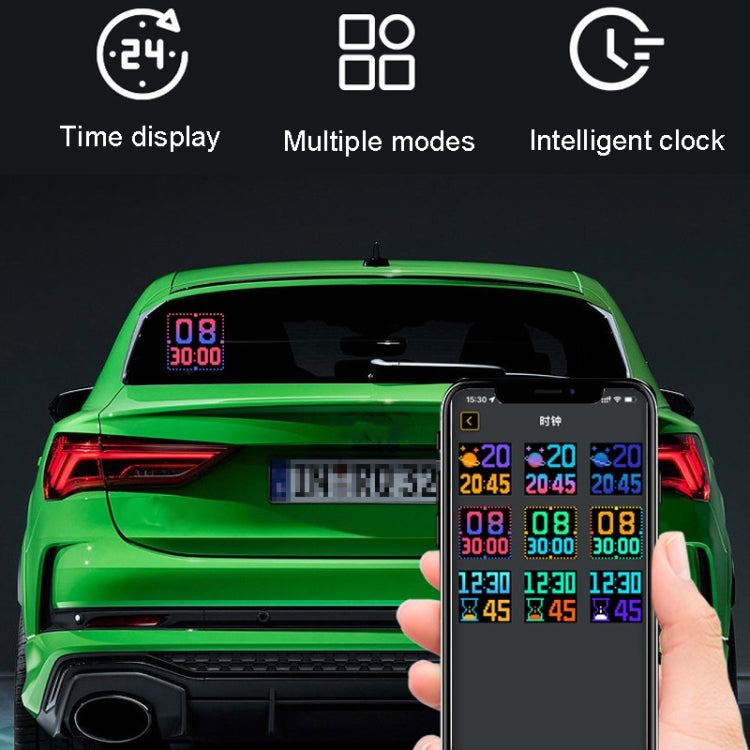LED Dynamic Emoticon Car Bluetooth Display Screen 5V USB Interface - Car Monitor by buy2fix | Online Shopping UK | buy2fix