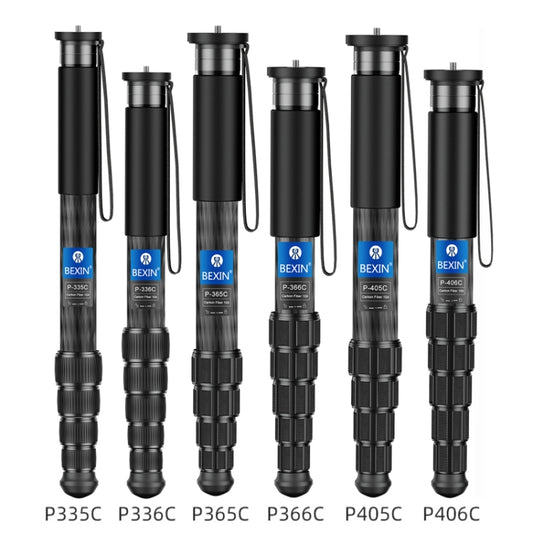 BEXIN P406CF-S Carbon Fiber Monopod Travel Shooting Mobile Phone Live Selfie Bracket Retractable Portable Monopod by BEXIN