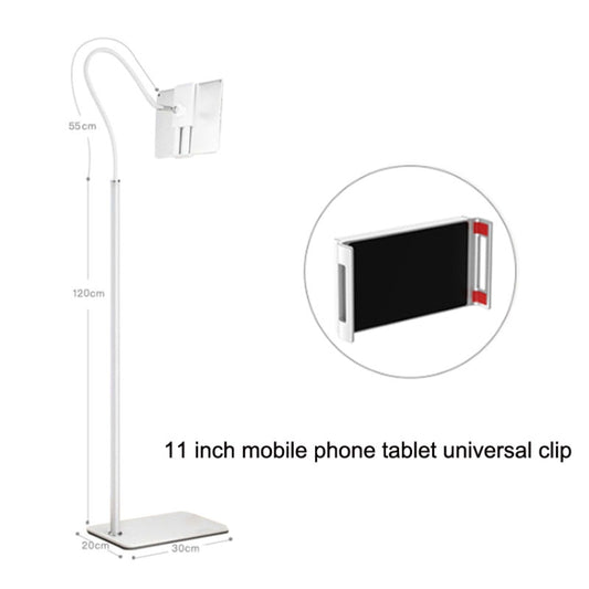 175cm Mobile Phone Tablet Live Broadcast Bedside Lifting Bracket Floor Model (White) by buy2fix