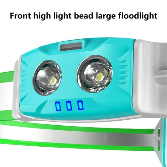 USB Rechargeable Running Light Strap Chest Light(Fluorescent Green) by buy2fix