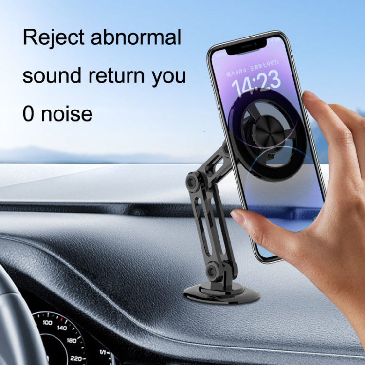 Magsafe Magnetic Mobile Phone Bracket Metal Car Navigation Folding Bracket(Black) by buy2fix