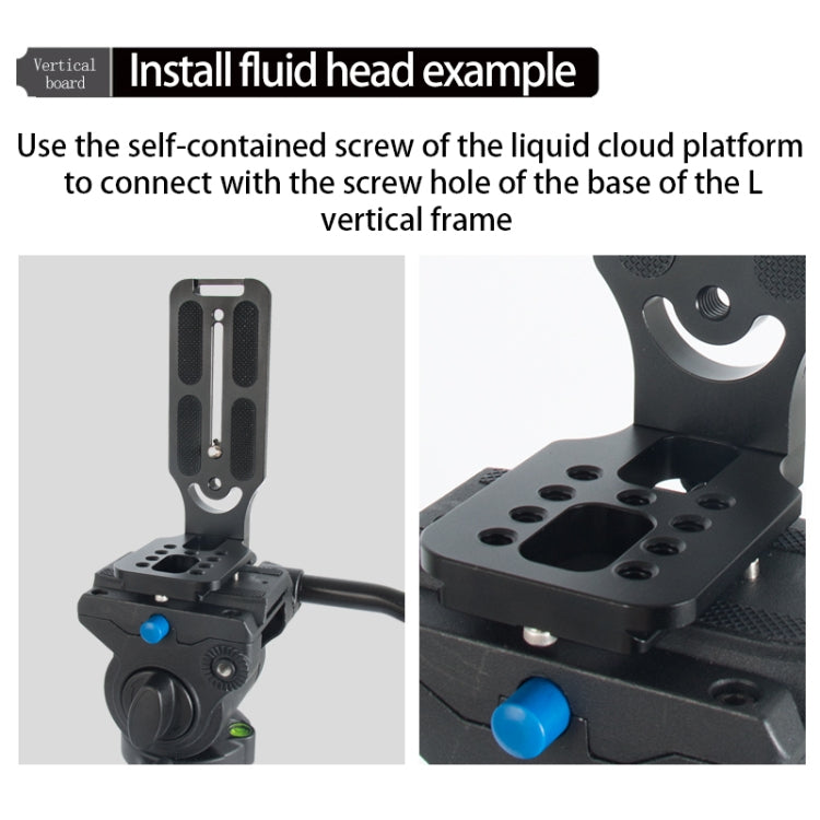BEXIN L130-50 Camera Quick Release Plate L-shaped Vertical Board - L-Bracket by BEXIN | Online Shopping UK | buy2fix