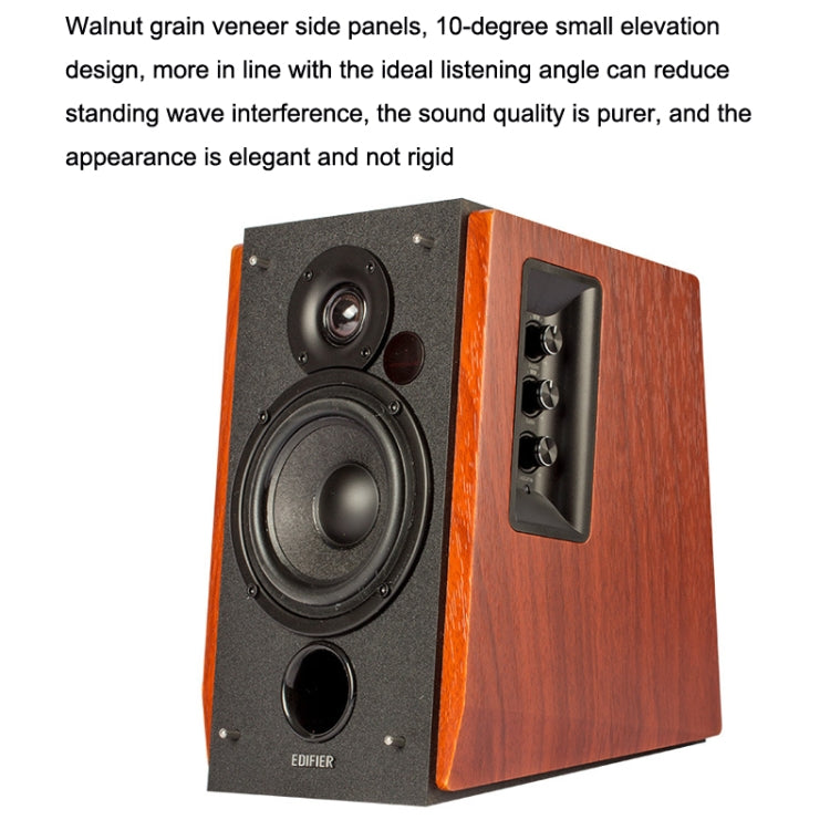 Edifier R1700BT Wireless Bluetooth HIFI Computer Speaker Subwoofer 2.0(Wood Grain) - by Edifier | Online Shopping UK | buy2fix