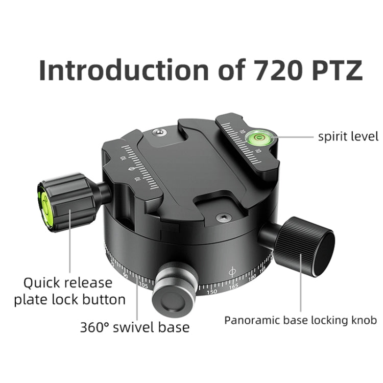 BEXIN GH-720A Tripod Head 720 Degree Rotating Panorama Head - Tripod Heads by BEXIN | Online Shopping UK | buy2fix