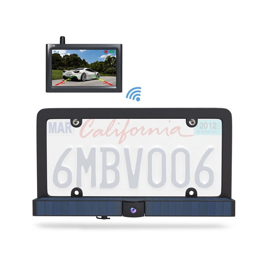 Solar HD Wireless Integrated License Plate Frame Display Camera by buy2fix