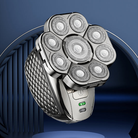 Single Machine 9 Knife Head Multifunctional USB Shaver Full Body Water Washing Shaver Men Hair Bald by buy2fix