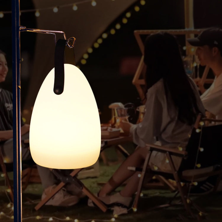 16 Colors LED Night Light with Handle Hanging Lantern USB Rechargeable Table Lamp(Round) by buy2fix