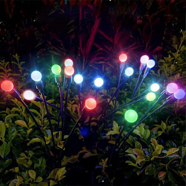 2sets Solar Firefly Lights Christmas Outdoor Garden Waterproof Lawn Lights, Color: 6 Head Color Light - Solar Lights by buy2fix | Online Shopping UK | buy2fix