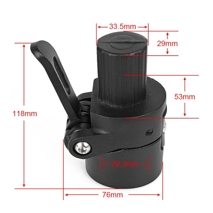 For Xiaomi M365 / Pro Electric Scooter Accessories Folder Assembly(Black) - Accessories & Parts by buy2fix | Online Shopping UK | buy2fix