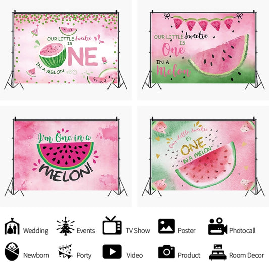 80x120cm Fruit Watermelon Birthday Party Backdrop Photography Decorative Background Props(12010791) by buy2fix