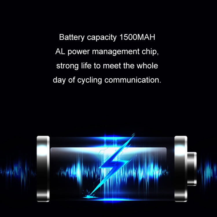 KUQIBAO Motorcycle Helmet Waterproof Bluetooth-compatible Headset With Screen(Soft Microphone) - Motorcycle Walkie Talkie by buy2fix | Online Shopping UK | buy2fix