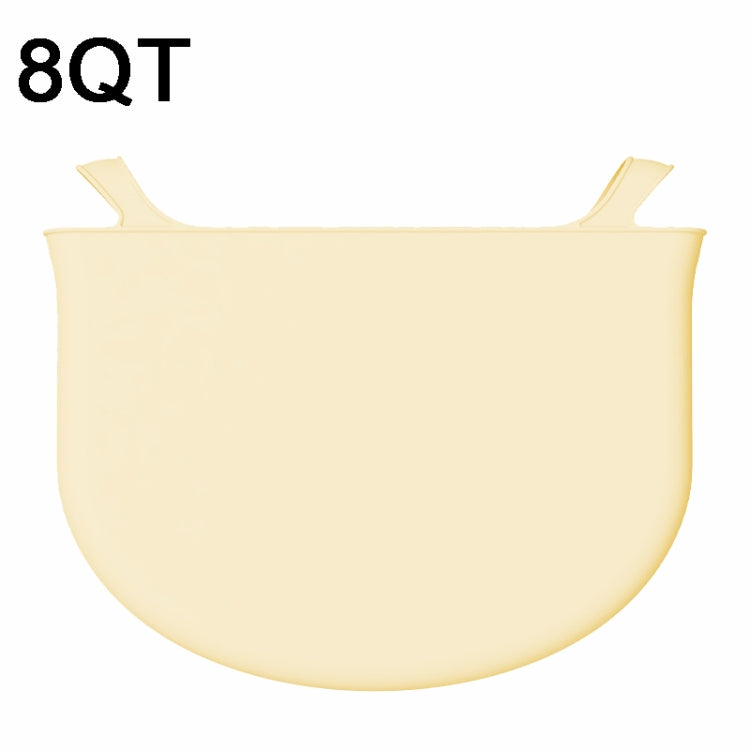 8QT Silicone Slow Cooke Liners Reusable Leakproof Crock Pot Liners(Yellow) - Cooktop Parts by buy2fix | Online Shopping UK | buy2fix
