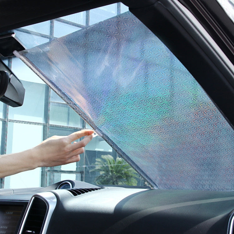 40x125cm Mesh Black Suction Cup Telescopic Car Sun Protection Blackout Curtain by buy2fix