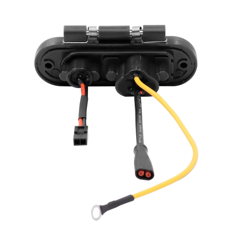 For Ninebot Max G30 Electric Scooter Charging Port Assembly(Black) - Accessories & Parts by buy2fix | Online Shopping UK | buy2fix