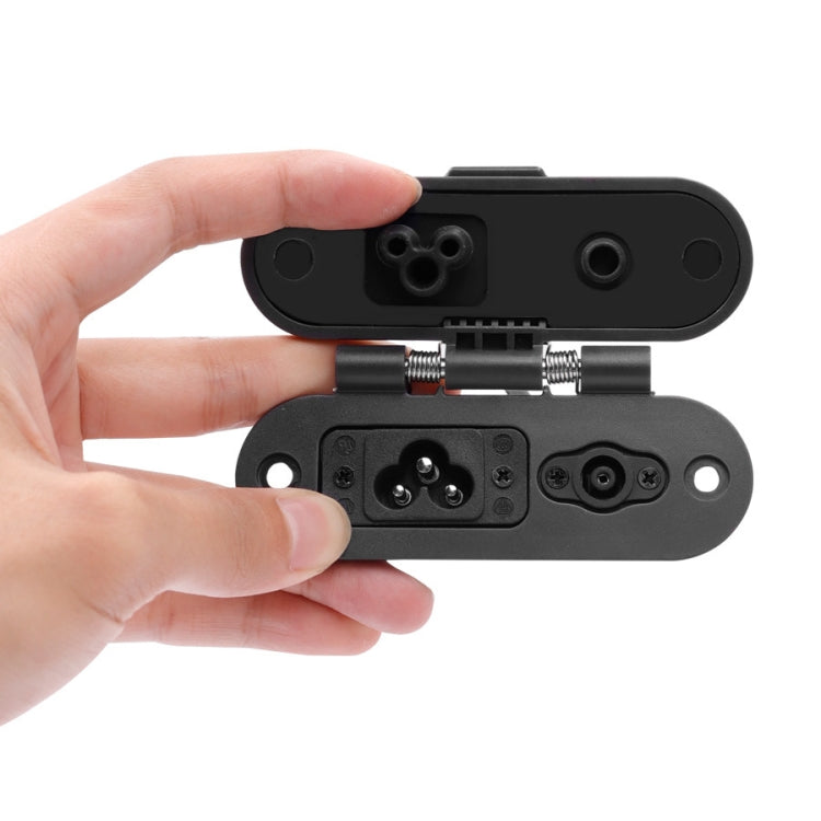 For Ninebot Max G30 Electric Scooter Charging Port Assembly(Black) - Accessories & Parts by buy2fix | Online Shopping UK | buy2fix