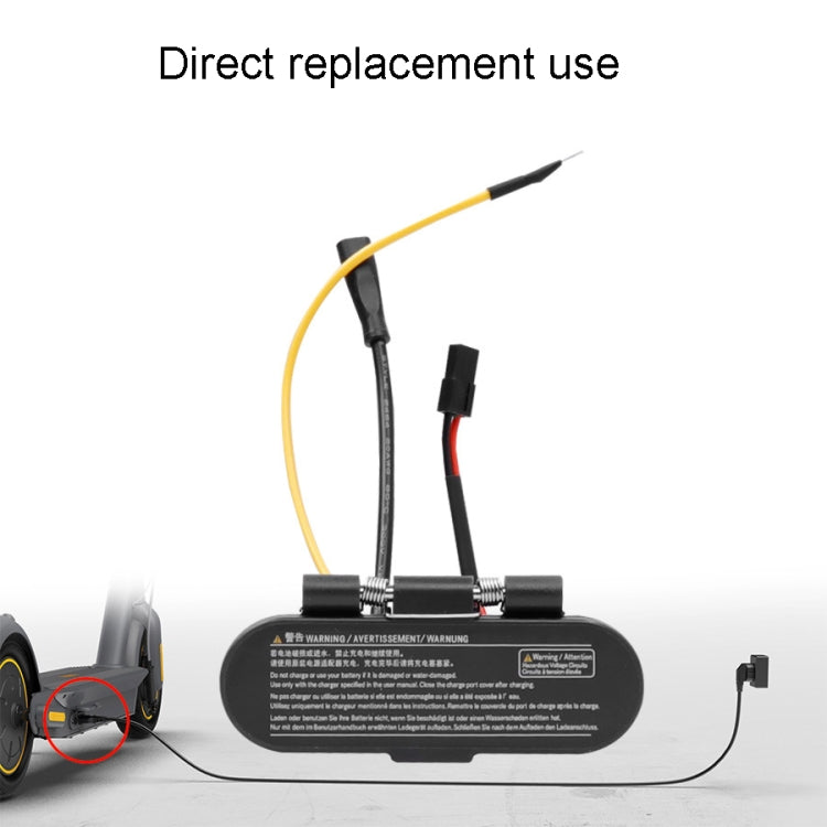 For Ninebot Max G30 Electric Scooter Charging Port Assembly(Black) - Accessories & Parts by buy2fix | Online Shopping UK | buy2fix
