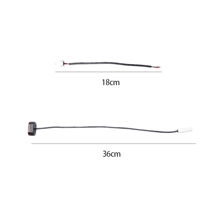 For Xiaomi M365 / PRO Rear Gear Tail Light+Buckle+Battery Connection Line(Black) - Accessories & Parts by buy2fix | Online Shopping UK | buy2fix