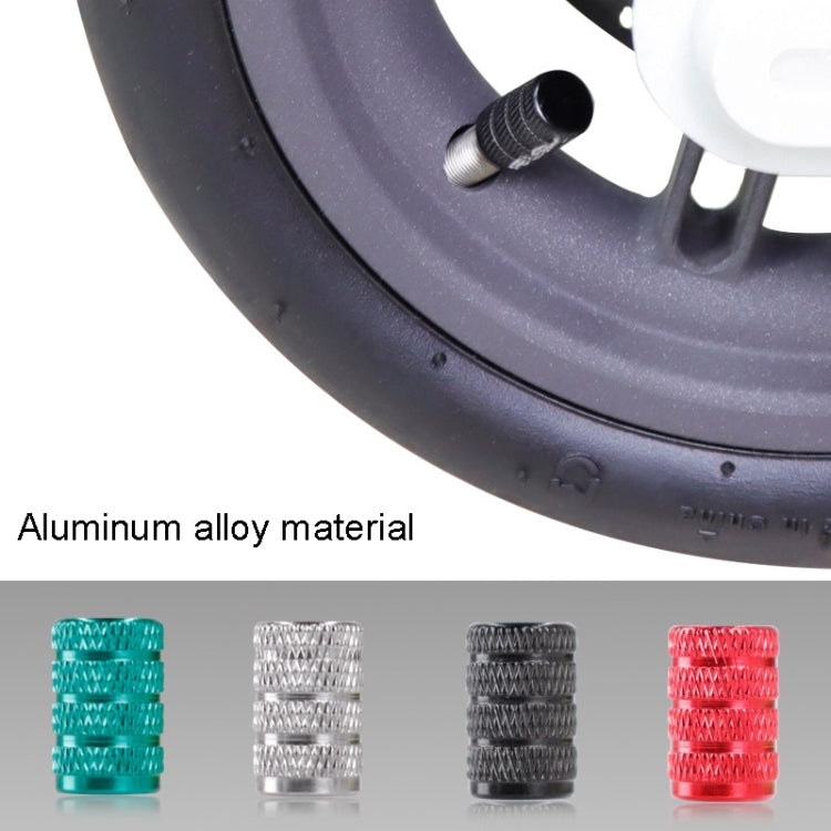 For Xiaomi M365 / Pro Electric Scooter Dust-Proof Aluminum Alloy Gas Mouth(Red) - Accessories & Parts by buy2fix | Online Shopping UK | buy2fix