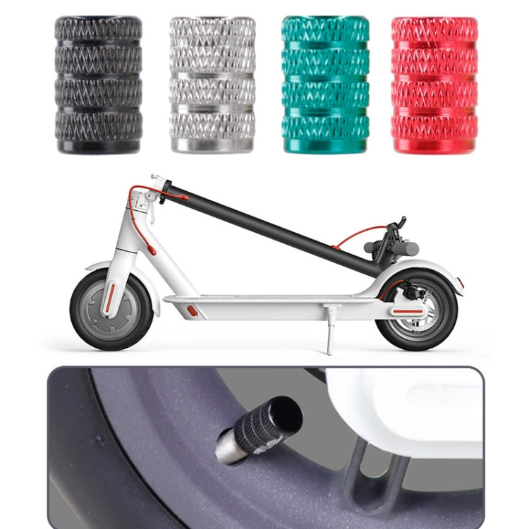 For Xiaomi M365 / Pro Electric Scooter Dust-Proof Aluminum Alloy Gas Mouth(Red) - Accessories & Parts by buy2fix | Online Shopping UK | buy2fix