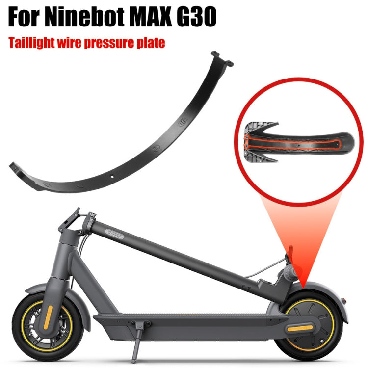 For Ninebot Max G30 Electric Scooter Parts Fender Tail Light Line Cover(Black) by buy2fix