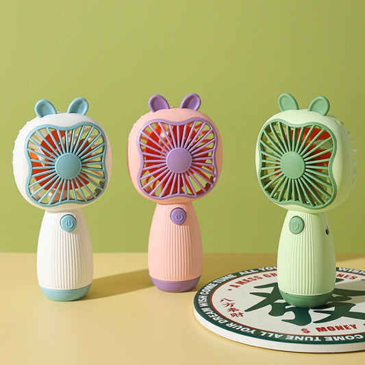 Cartoon Handheld Children Small Fan(Pink) by buy2fix