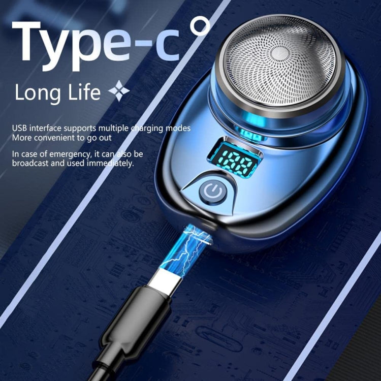 Portable Digital Razor Mini Washable Electric Shaver(Gradient Blue) - Shavers & Accessories by buy2fix | Online Shopping UK | buy2fix