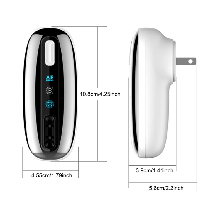 90V-250V Plug-in Negative Ion Air Purifier Portable Odor Removing Device US Plug - Air Purifiers & Accessories by buy2fix | Online Shopping UK | buy2fix