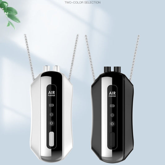 Portable Negative Ion Air Purifier Home Hanging Neck Purifier, Style: Chain Style (Black) by buy2fix