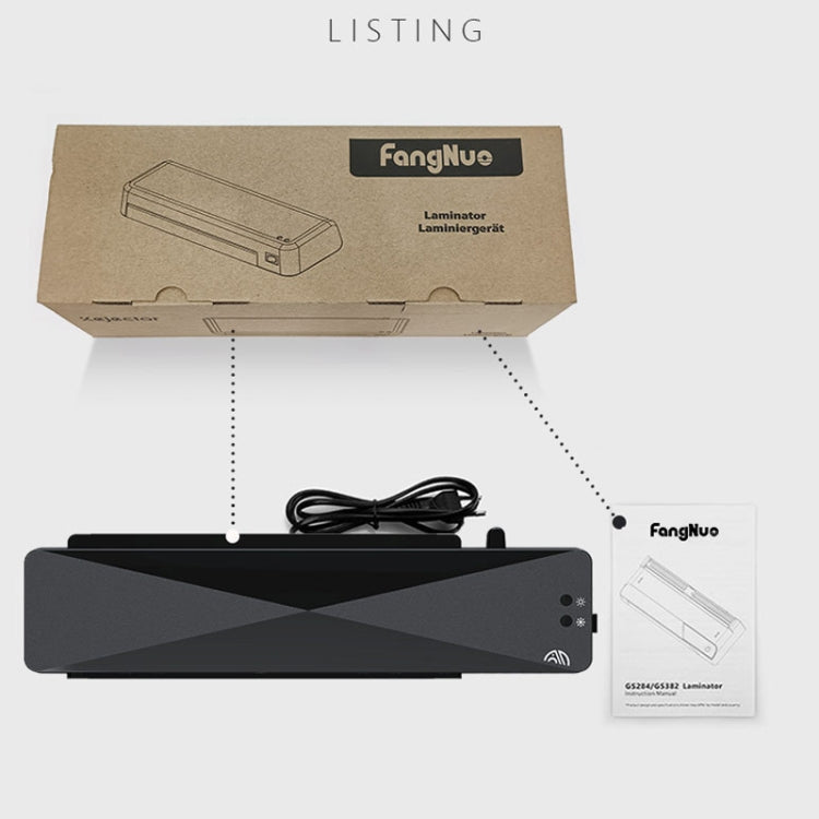 9 Inch A4 Hot Cold Laminator Machine Book Documents Laminator, Size: Set 1(110V US Plug) - Photo Film Covering Machine by buy2fix | Online Shopping UK | buy2fix